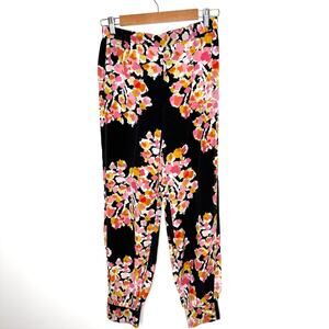 DYVNA Silk Floral Harem Pants In Black Size 4 New